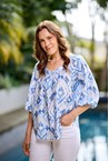 CASA TOP - aztec blue